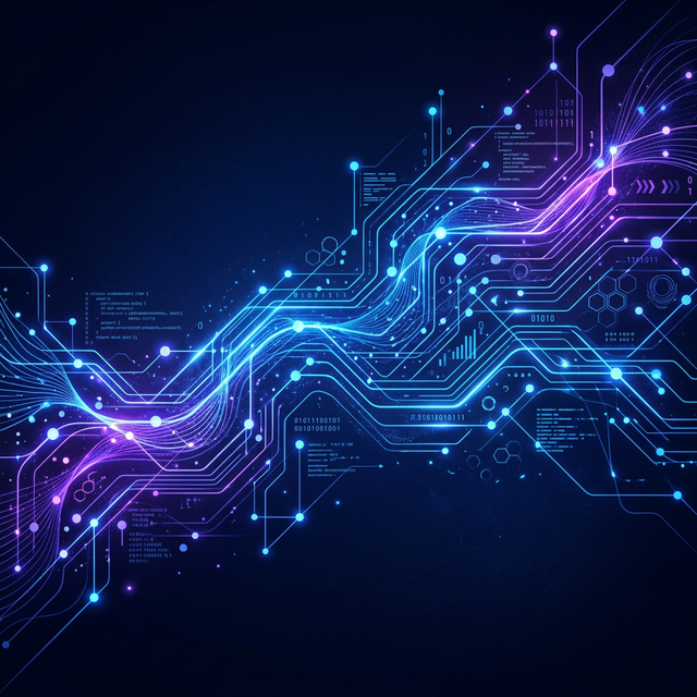 Digital technology background